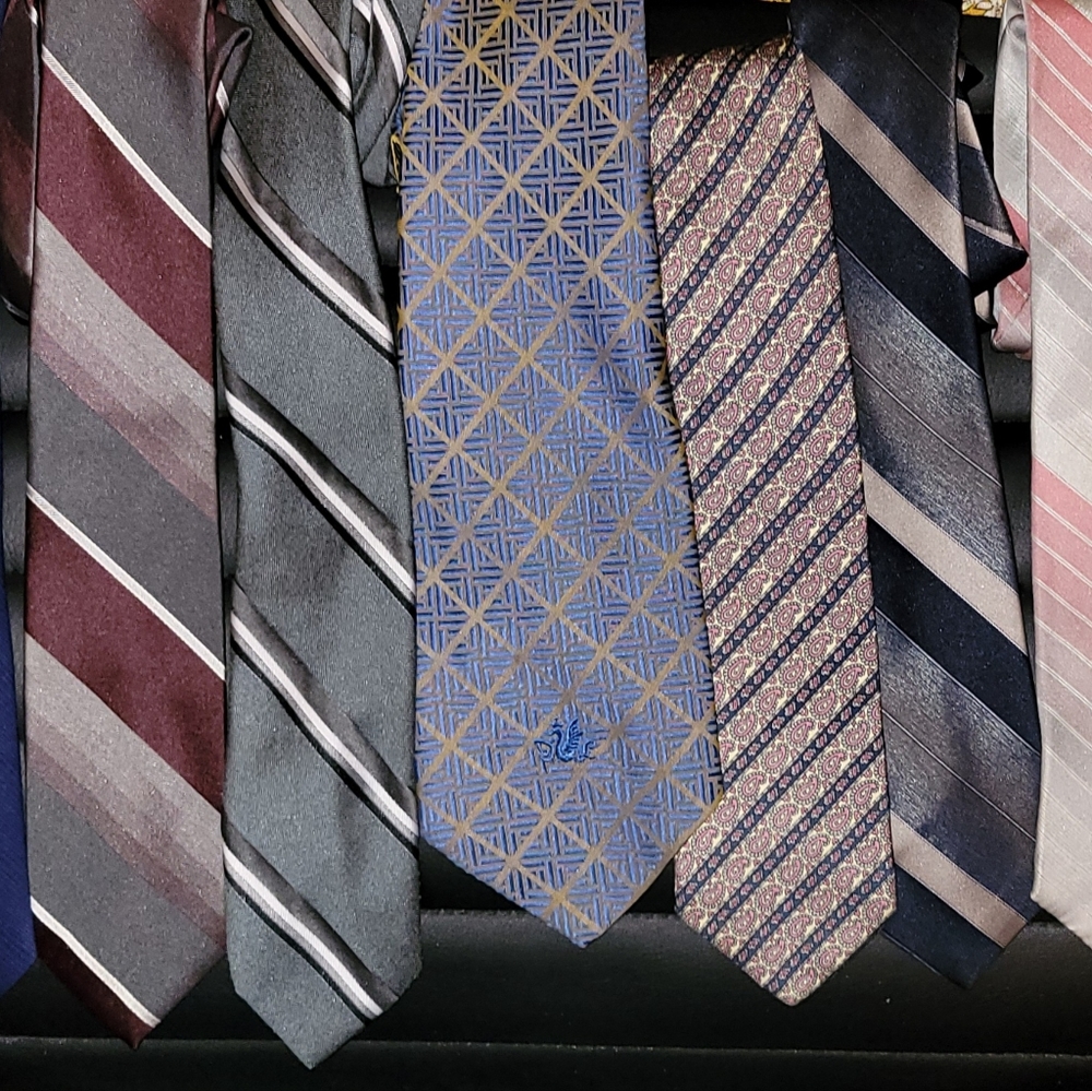 Assorted styles of Vtg men's neckties by Don Loper Beverly Hills, California